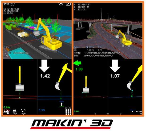 Makin3D-excavator-guidance-screen-Septentrio-GNSS-receiver