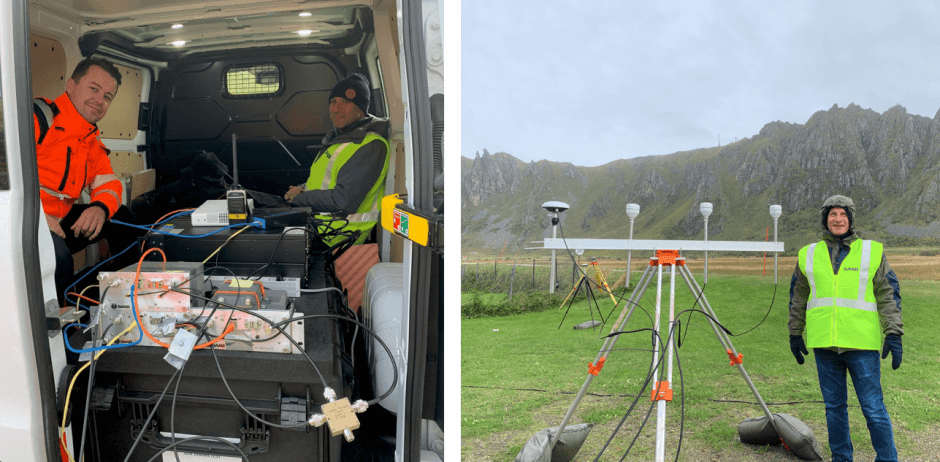 SAAB air traffic management testing Septentrio receiver during JammerTest in Norway